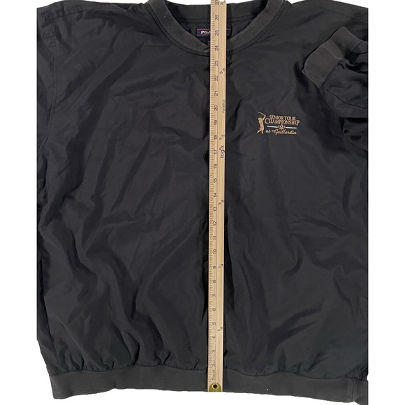 VTG PGA Tour Senior Championship Gaillardia Pullover Windbreaker Jacket XL Black - Picture 8 of 9